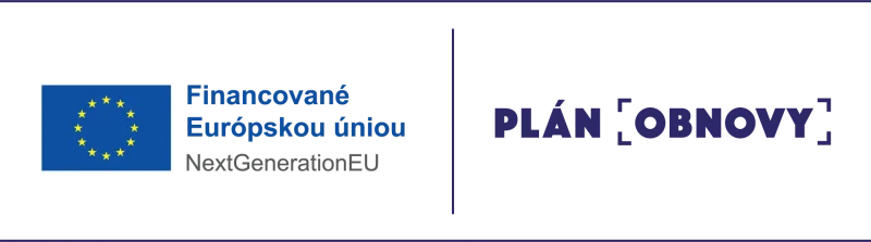 Financovane EU Plan obnovy loga vertikalne medium